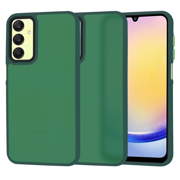 Husa de protectie Techsuit HaloFrost Series compatibila cu Samsung Galaxy A25 5G , acoperire spate, verde inchis