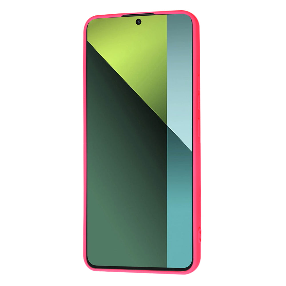 Husa de protectie Techsuit SoftFlex compatibila cu Xiaomi Poco X6, acoperire spate, roz neon