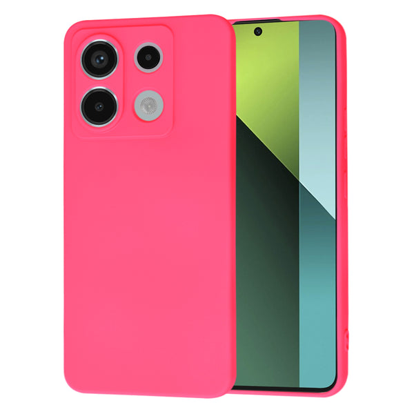 Husa de protectie Techsuit SoftFlex compatibila cu Xiaomi Redmi Note 13 Pro 5G, acoperire spate, roz neon