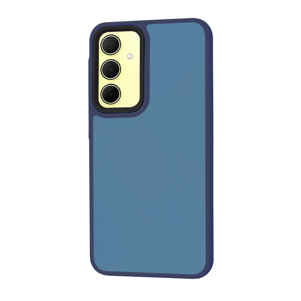 Husa de protectie Techsuit HaloFrost Series compatibila cu Samsung Galaxy A35 5G , acoperire spate, albastru inchis
