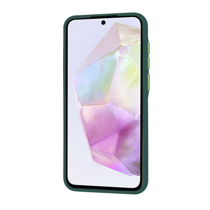Husa de protectie Techsuit HaloFrost Series compatibila cu Samsung Galaxy A35 5G , acoperire spate, verde inchis