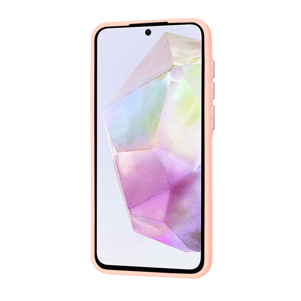 Husa de protectie Techsuit HaloFrost Series compatibila cu Samsung Galaxy A35 5G , acoperire spate, roz