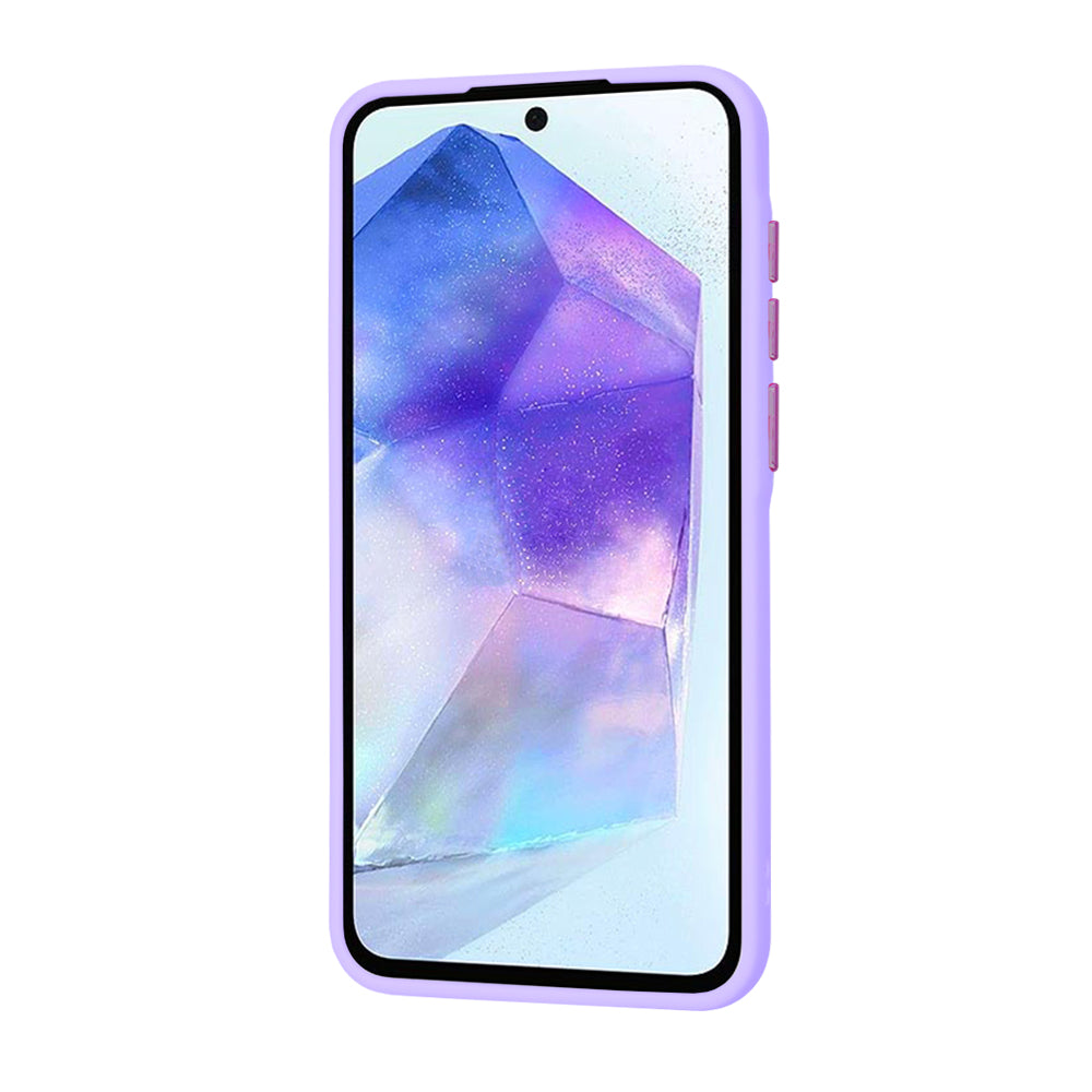 Husa de protectie Techsuit HaloFrost Series compatibila cu Samsung Galaxy A55 5G , acoperire spate, mov deschis