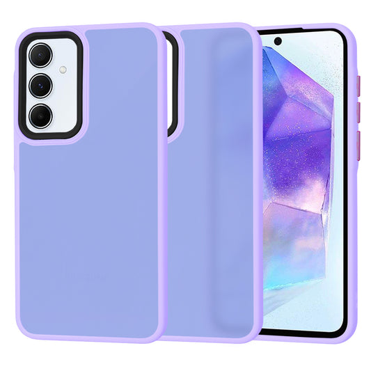 Husa de protectie Techsuit HaloFrost Series compatibila cu Samsung Galaxy A55 5G , acoperire spate, mov deschis