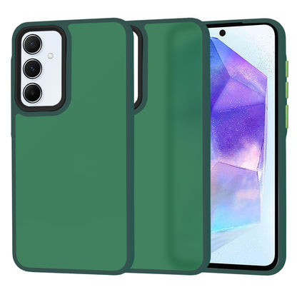 Husa de protectie Techsuit HaloFrost Series compatibila cu Samsung Galaxy A55 5G , acoperire spate, verde inchis