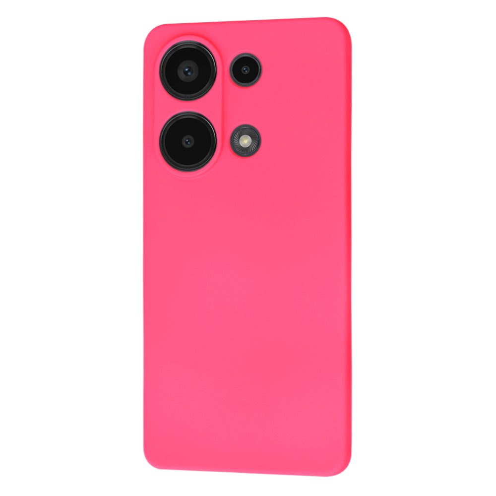 Husa de protectie Techsuit SoftFlex compatibila cu Xiaomi Poco M6 Pro 4G, acoperire spate, roz neon