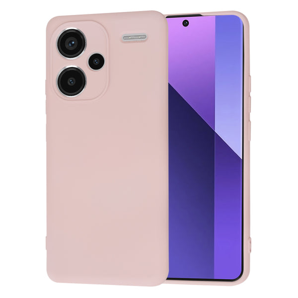 Husa de protectie Techsuit SoftFlex compatibila cu Xiaomi Redmi Note 13 Pro Plus 5G, acoperire spate, roz pudra