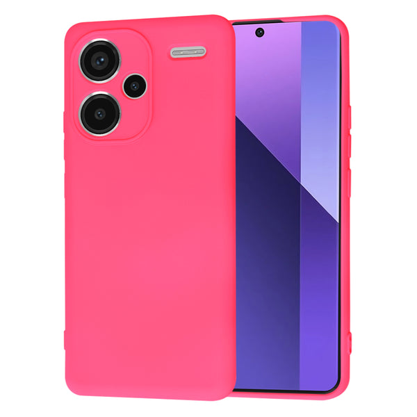 Husa de protectie Techsuit SoftFlex compatibila cu Xiaomi Redmi Note 13 Pro Plus 5G, acoperire spate, roz neon