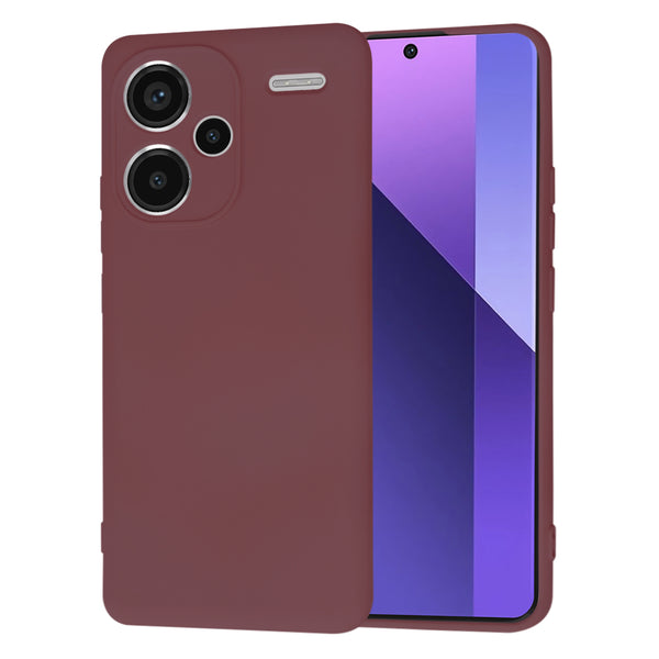 Husa de protectie Techsuit SoftFlex compatibila cu Xiaomi Redmi Note 13 Pro Plus 5G, acoperire spate, visiniu