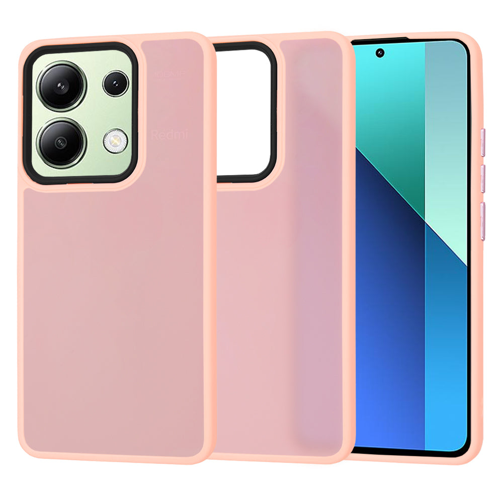 Husa de protectie Techsuit HaloFrost Series compatibila cu Xiaomi Redmi Note 13 4G , acoperire spate, roz