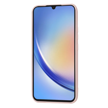 Husa de protectie Techsuit SoftFlex compatibila cu Samsung Galaxy A34 5G, acoperire spate, roz pudra