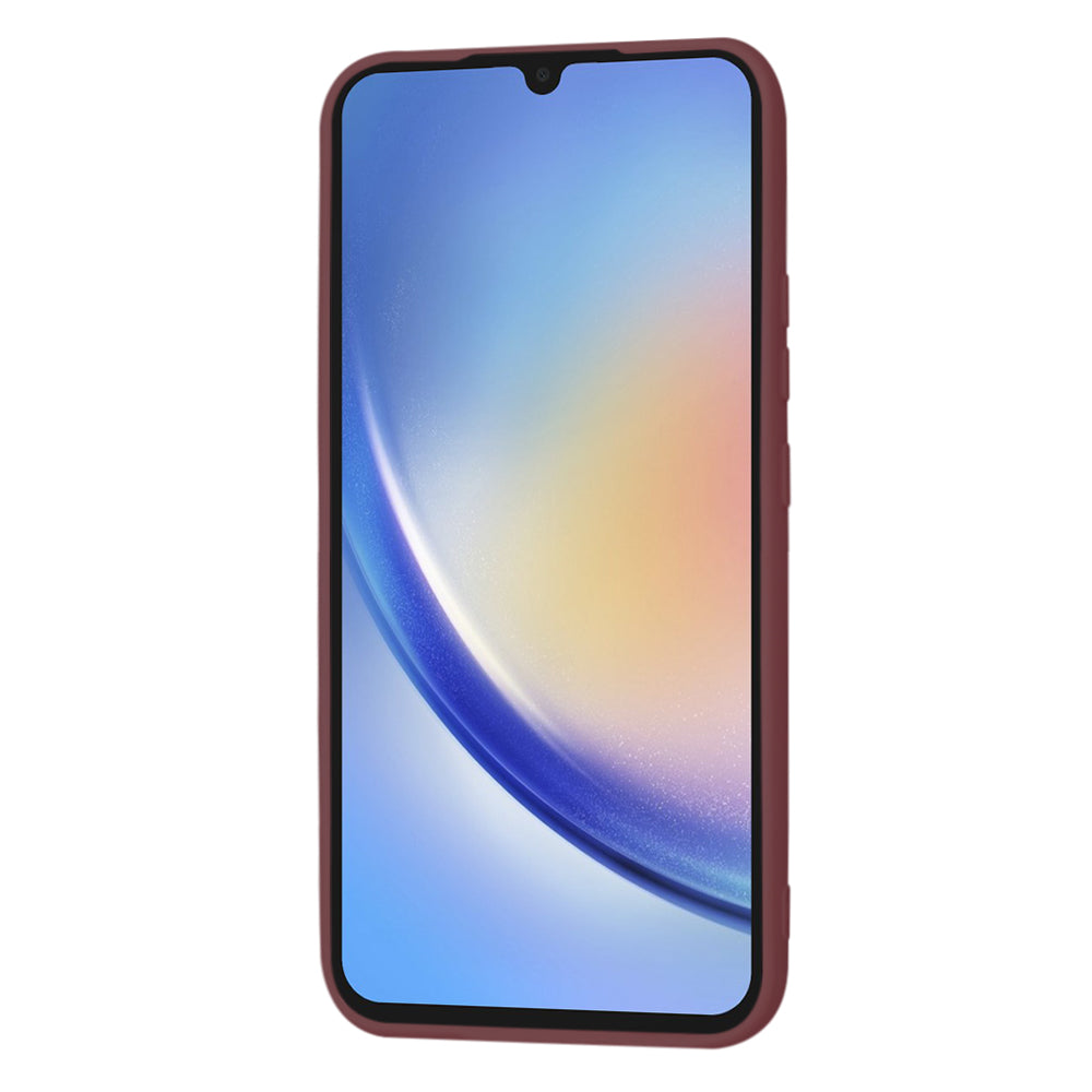 Husa de protectie Techsuit SoftFlex compatibila cu Samsung Galaxy A34 5G, acoperire spate, visiniu