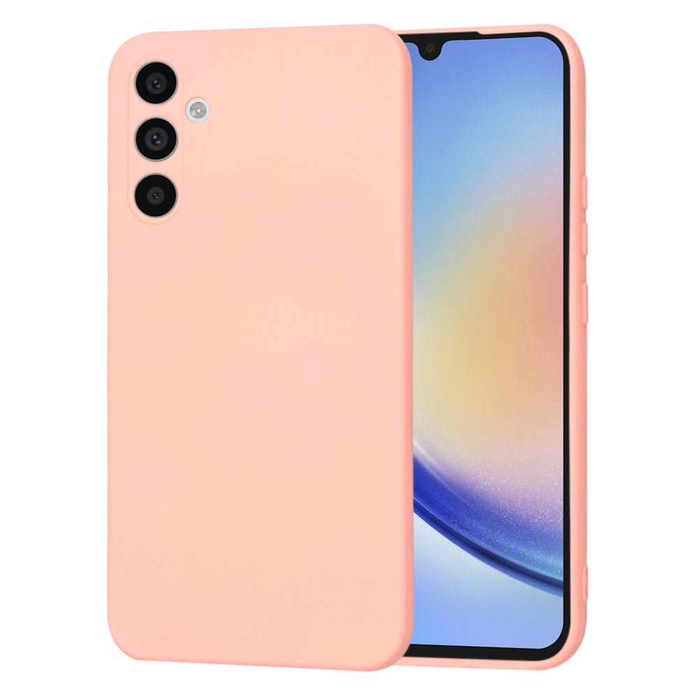 Husa de protectie Techsuit SoftFlex compatibila cu Samsung Galaxy A34 5G, acoperire spate, roz deschis