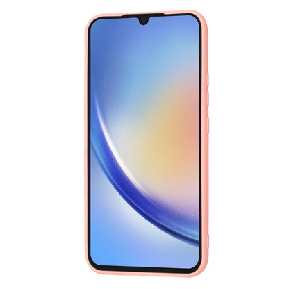 Husa de protectie Techsuit SoftFlex compatibila cu Samsung Galaxy A34 5G, acoperire spate, roz deschis