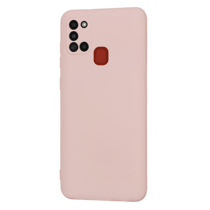 Husa de protectie Techsuit SoftFlex compatibila cu Samsung Galaxy A21s, acoperire spate, roz pudra