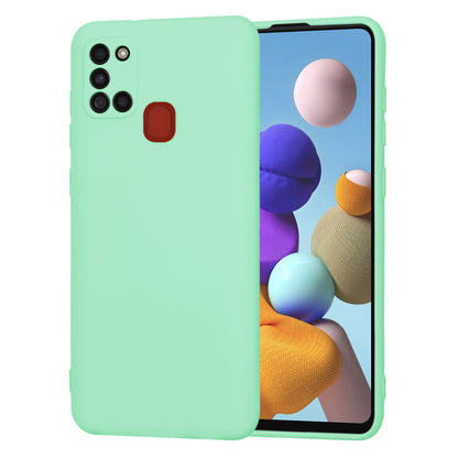 Husa de protectie Techsuit SoftFlex compatibila cu Samsung Galaxy A21s, acoperire spate, verde menta