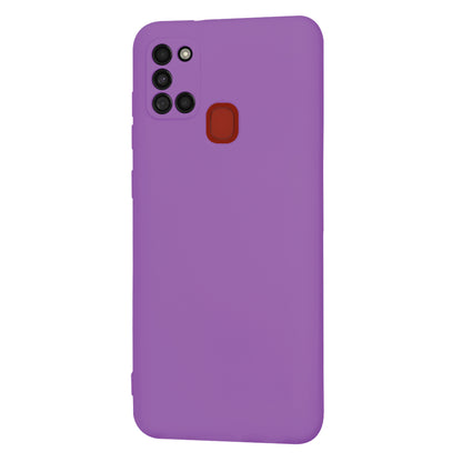 Husa de protectie Techsuit SoftFlex compatibila cu Samsung Galaxy A21s, acoperire spate, mov