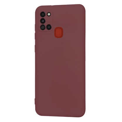 Husa de protectie Techsuit SoftFlex compatibila cu Samsung Galaxy A21s, acoperire spate, visiniu