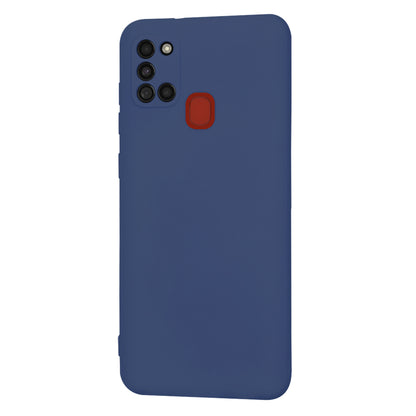 Husa de protectie Techsuit SoftFlex compatibila cu Samsung Galaxy A21s, acoperire spate, albastru inchis