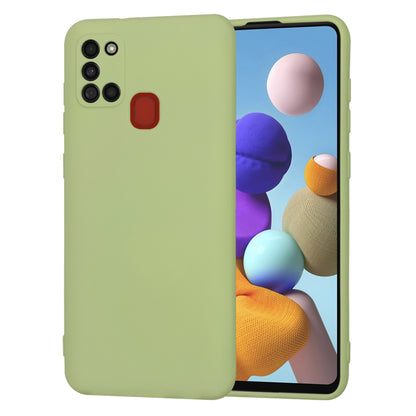 Husa de protectie Techsuit SoftFlex compatibila cu Samsung Galaxy A21s, acoperire spate, verde kaki