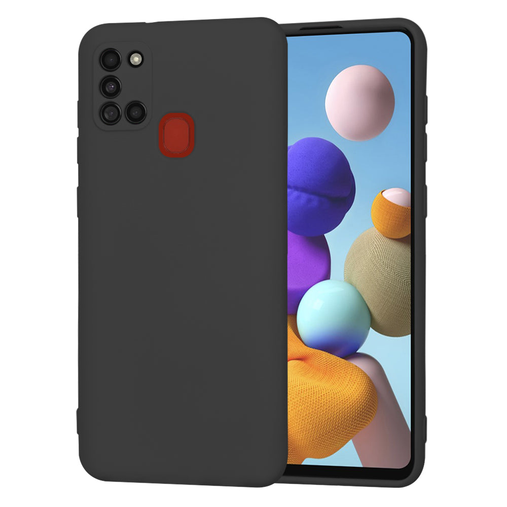 Husa de protectie Techsuit SoftFlex compatibila cu Samsung Galaxy A21s, acoperire spate, negru