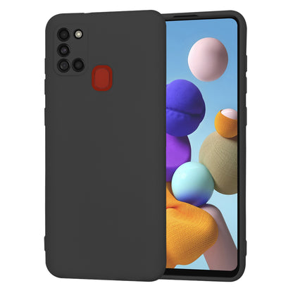 Husa de protectie Techsuit SoftFlex compatibila cu Samsung Galaxy A21s, acoperire spate, negru