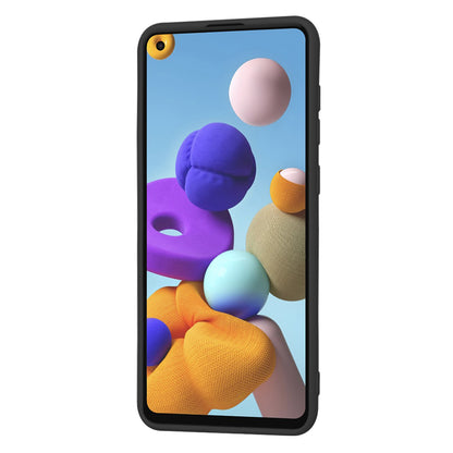 Husa de protectie Techsuit SoftFlex compatibila cu Samsung Galaxy A21s, acoperire spate, negru