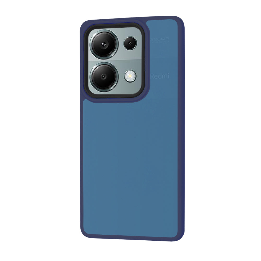 Husa de protectie Techsuit HaloFrost Series compatibila cu Xiaomi Redmi Poco M6 Pro 4G, acoperire spate, albastru inchis