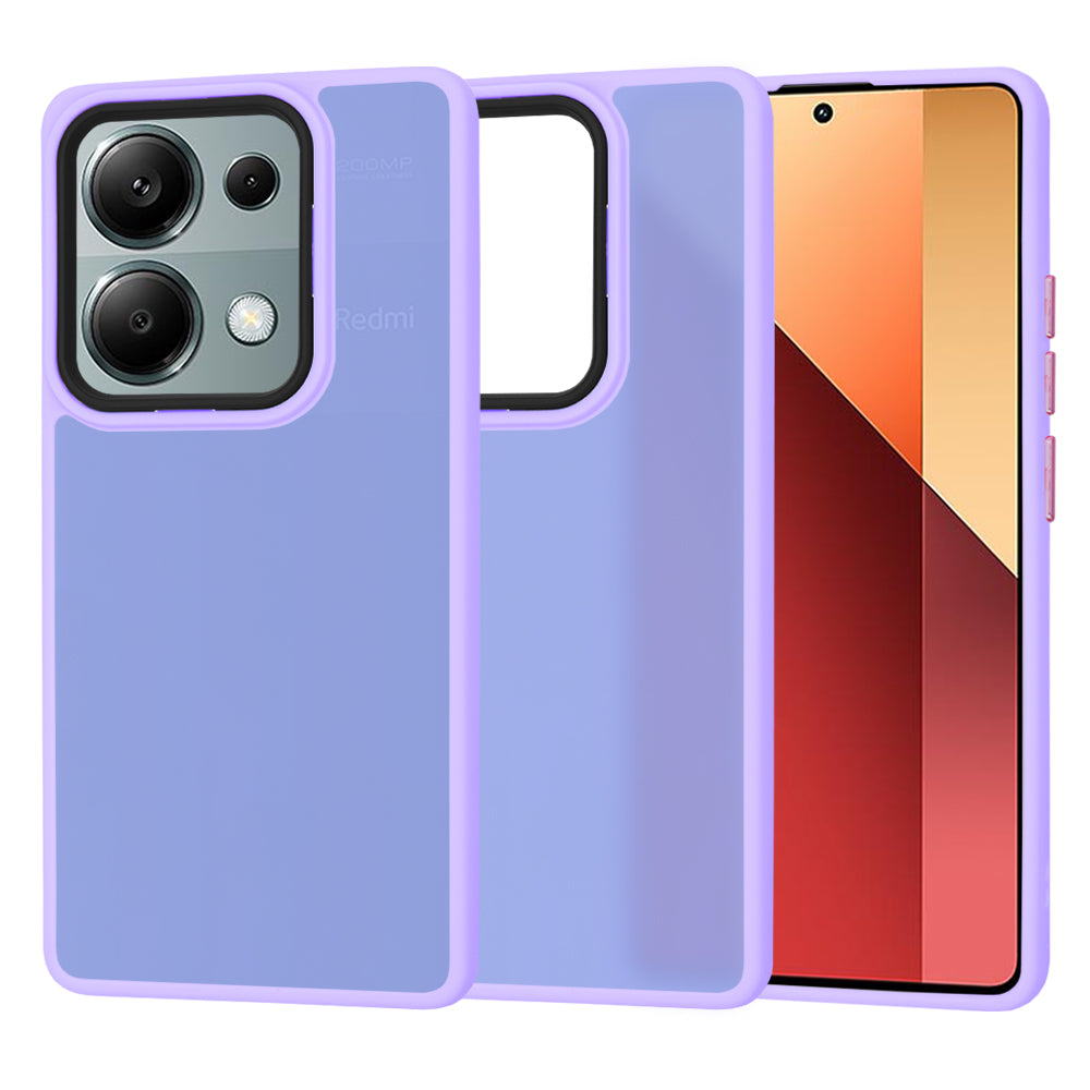 Husa de protectie Techsuit HaloFrost Series compatibila cu Xiaomi Redmi Note 13 Pro 4G , acoperire spate, mov deschis