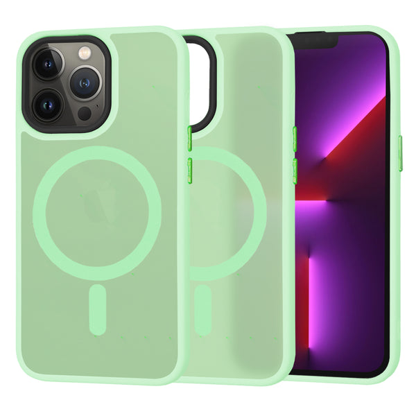 Husa de protectie Techsuit HaloFrost Series compatibila cu Apple iPhone 13 Pro , acoperire spate, verde deschis