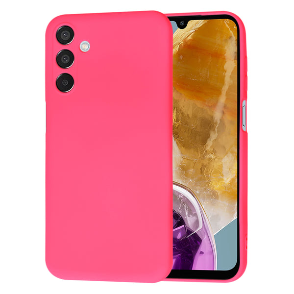 Husa de protectie Techsuit SoftFlex compatibila cu Samsung Galaxy M15, acoperire spate, roz neon