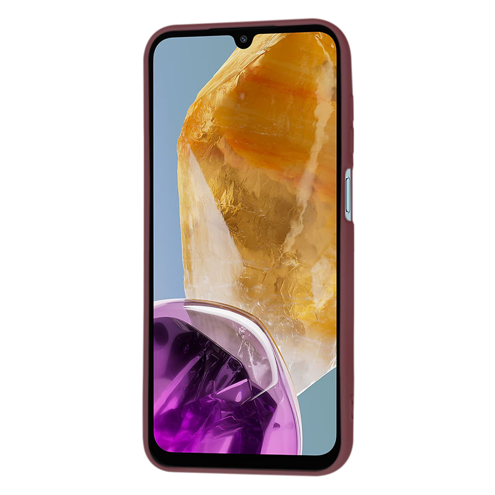 Husa de protectie Techsuit SoftFlex compatibila cu Samsung Galaxy M15, acoperire spate, visiniu