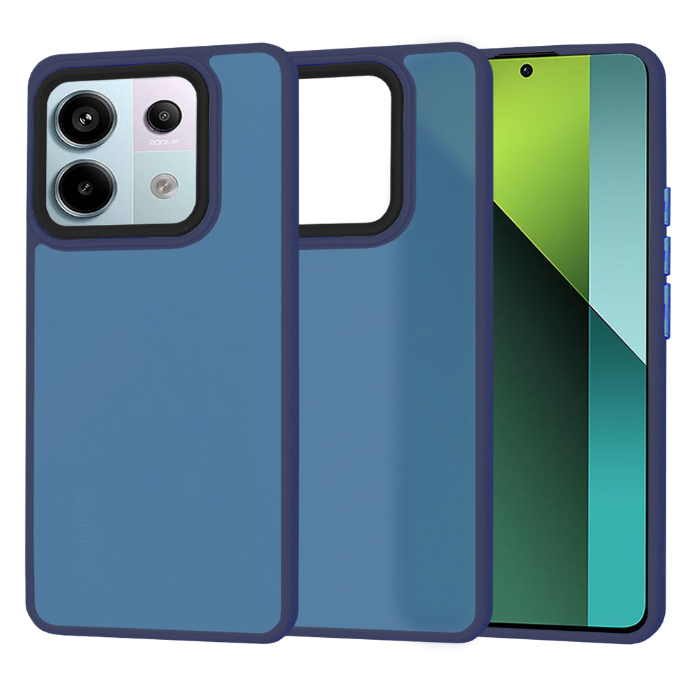 Husa de protectie Techsuit HaloFrost Series compatibila cu Xiaomi Redmi Poco X6 , acoperire spate, albastru inchis