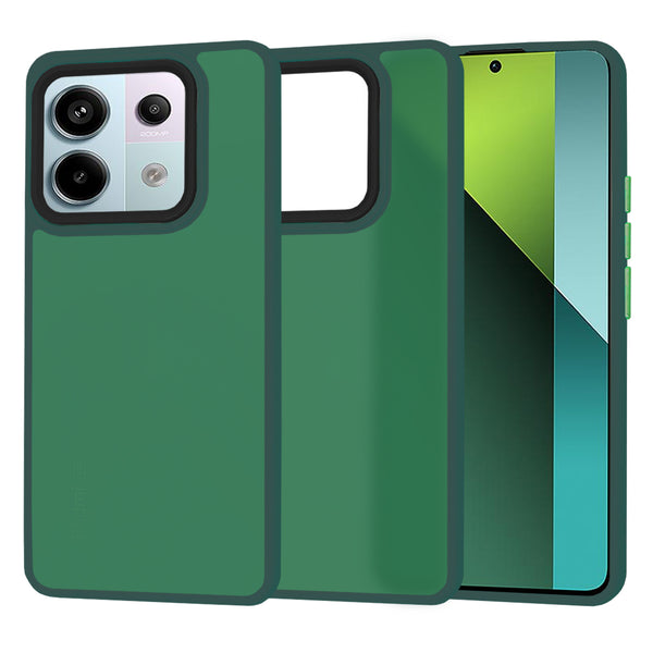 Husa de protectie Techsuit HaloFrost Series compatibila cu Xiaomi Redmi Note 13 Pro 5G , acoperire spate, verde inchis