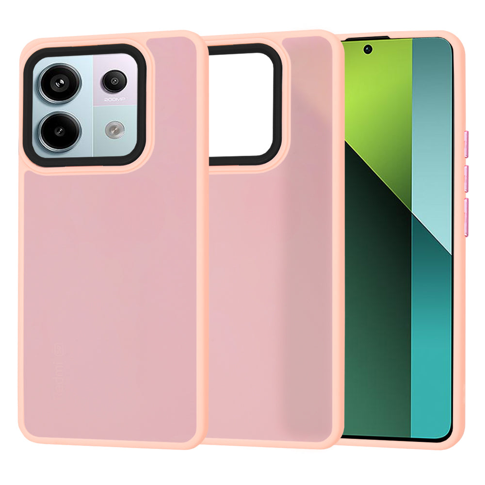 Husa de protectie Techsuit HaloFrost Series compatibila cu Xiaomi Redmi Poco X6 , acoperire spate, roz