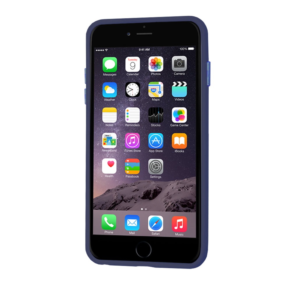 Husa de protectie Techsuit HaloFrost Series compatibila cu Apple iPhone 6 Plus , acoperire spate, albastru inchis
