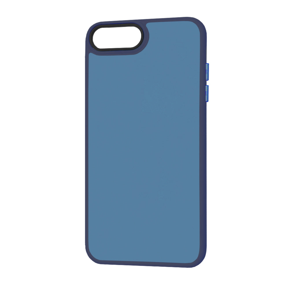 Husa de protectie Techsuit HaloFrost Series compatibila cu Apple iPhone 6 Plus , acoperire spate, albastru inchis