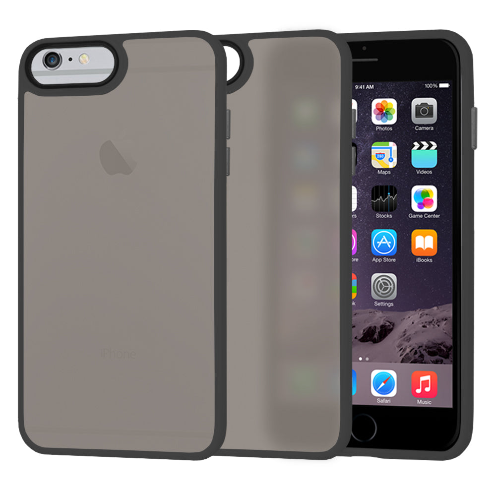 Husa de protectie Techsuit HaloFrost Series compatibila cu Apple iPhone 6 Plus , acoperire spate, negru