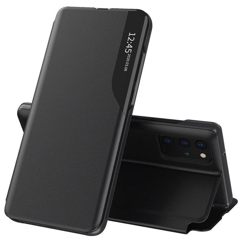 Husa de protectie Techsuit eFold Series compatibila cu Samsung Galaxy S20 Plus 4G, acoperire spate, negru