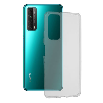 Husa de protectie Techsuit Clear Silicone compatibila cu Huawei P Smart 2021, acoperire spate, transparent