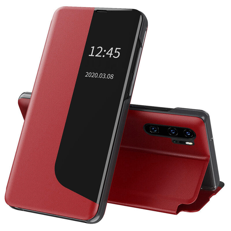 Husa de protectie Techsuit eFold Series compatibila cu Huawei P30 Pro New Edition, acoperire spate, rosu
