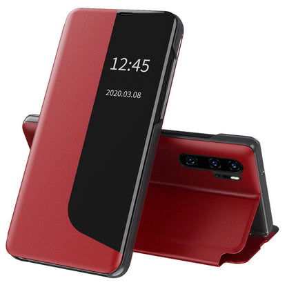 Husa de protectie Techsuit eFold Series compatibila cu Huawei P30 Pro New Edition, acoperire spate, rosu