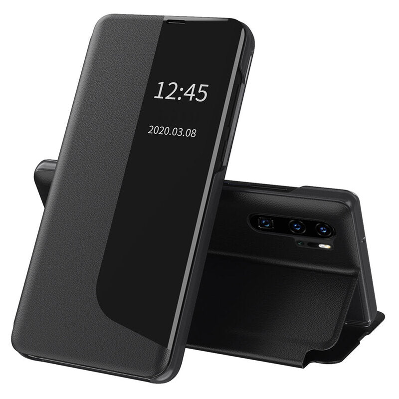 Husa de protectie Techsuit eFold Series compatibila cu Huawei P30 Pro New Edition, acoperire spate, negru