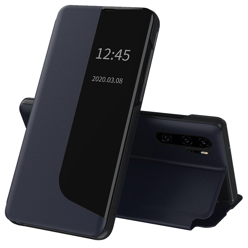 Husa de protectie Techsuit eFold Series compatibila cu Huawei P30 Pro New Edition, acoperire spate, albastru