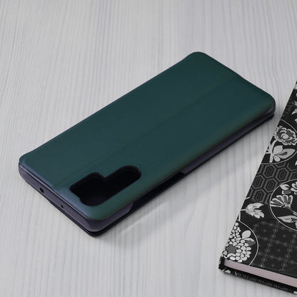 Husa de protectie Techsuit eFold Series compatibila cu Huawei P30 Pro New Edition, acoperire spate, verde inchis
