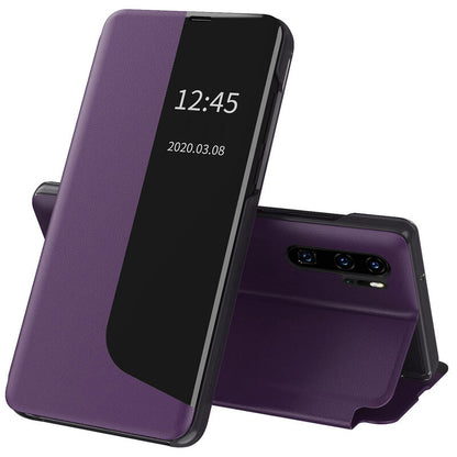 Husa de protectie Techsuit eFold Series compatibila cu Huawei P30 Pro New Edition, acoperire spate, mov