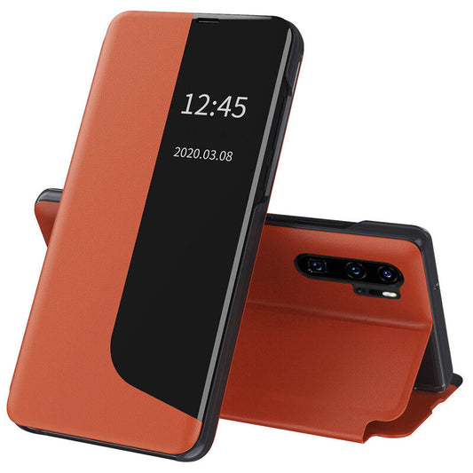 Husa de protectie Techsuit eFold Series compatibila cu Huawei P30 Pro New Edition, acoperire spate, oranj