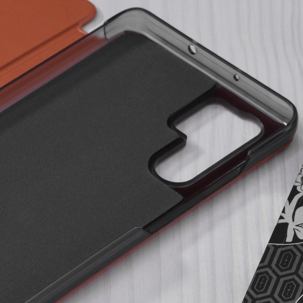 Husa de protectie Techsuit eFold Series compatibila cu Huawei P30 Pro New Edition, acoperire spate, oranj