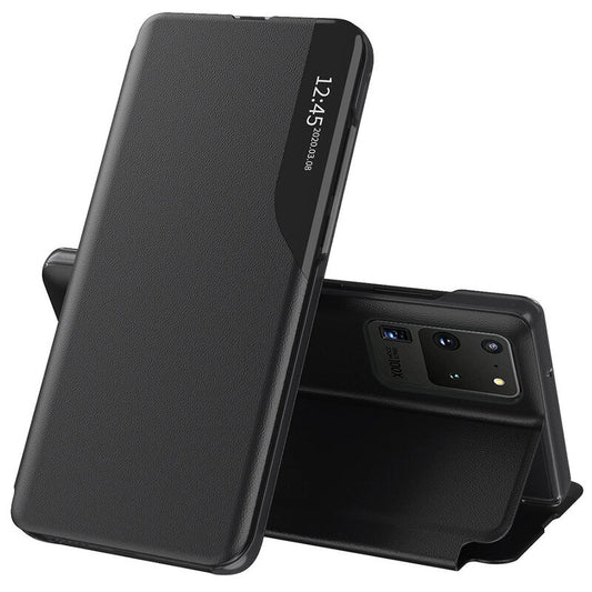 Husa de protectie Techsuit eFold Series compatibila cu Samsung Galaxy S20 Ultra 4G, acoperire spate, negru