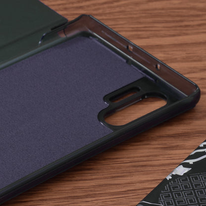 Husa de protectie Techsuit eFold Series compatibila cu Samsung Galaxy Note 10 Plus 4G, acoperire spate, verde inchis